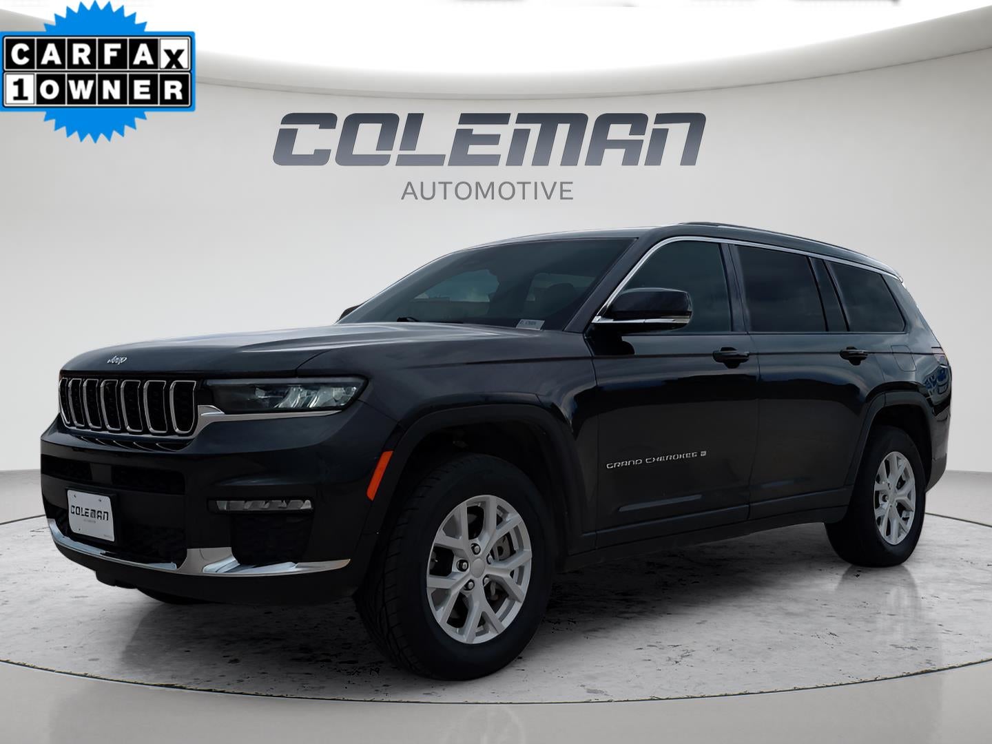 2024 Jeep Grand Cherokee L Limited in Rocky Mountain Pearlcoat — front three-quarter view