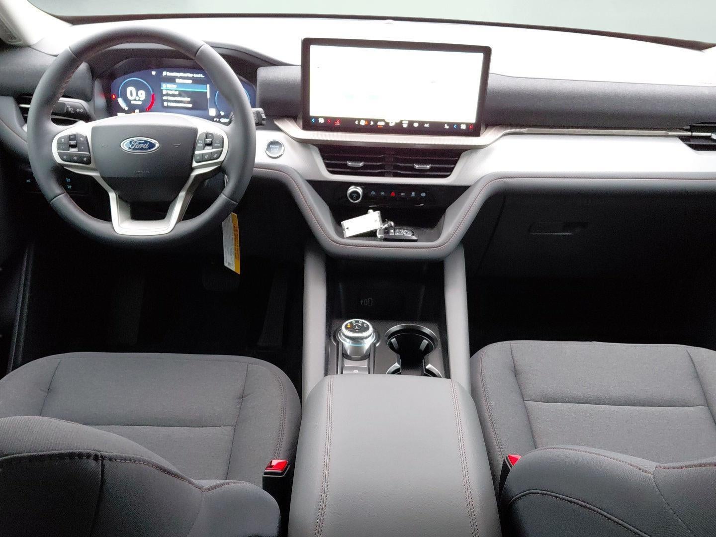 2026 Ford Explorer Active in Vapor Blue — front three-quarter view