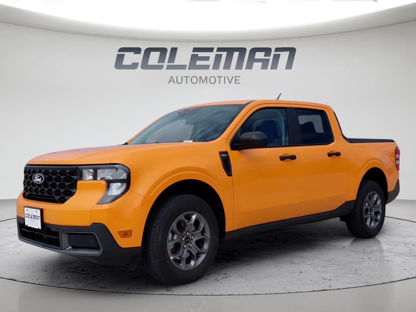2026 Ford Maverick XLT in Orange Fury Metallic Tri-Coat — front three-quarter view