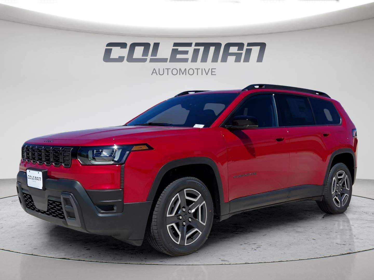 2026 Jeep Cherokee Limited in Red Hot Pearl-Coat Exterior Paint — front three-quarter view