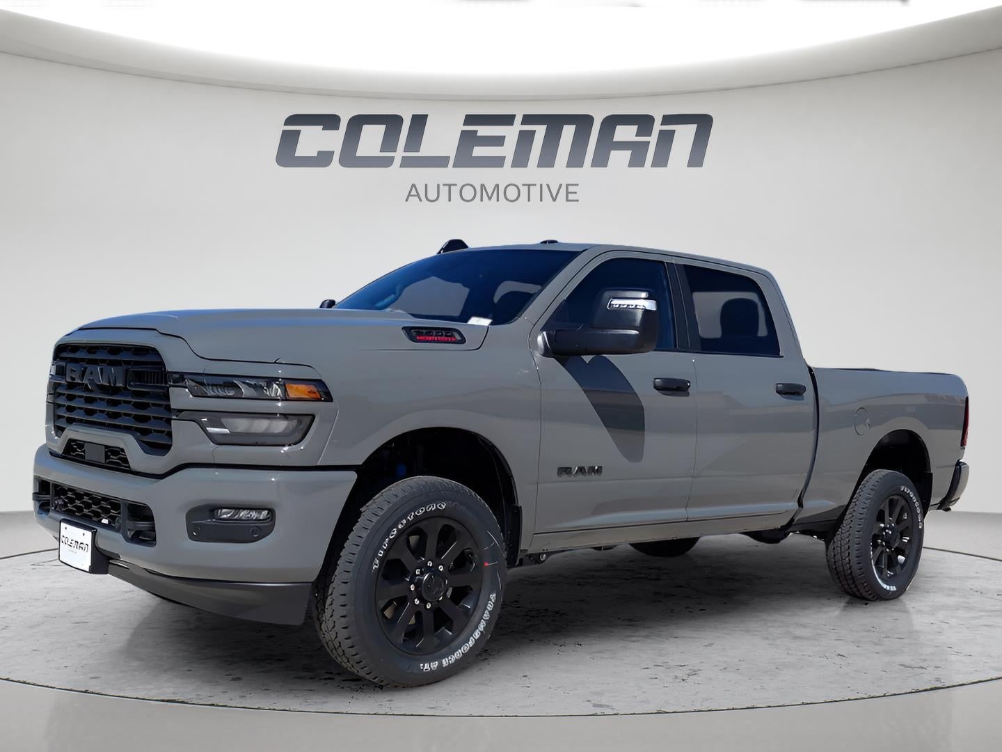 2026 RAM 2500 Big Horn in Ceramic Gray Clear-Coat Exterior Paint — front three-quarter view